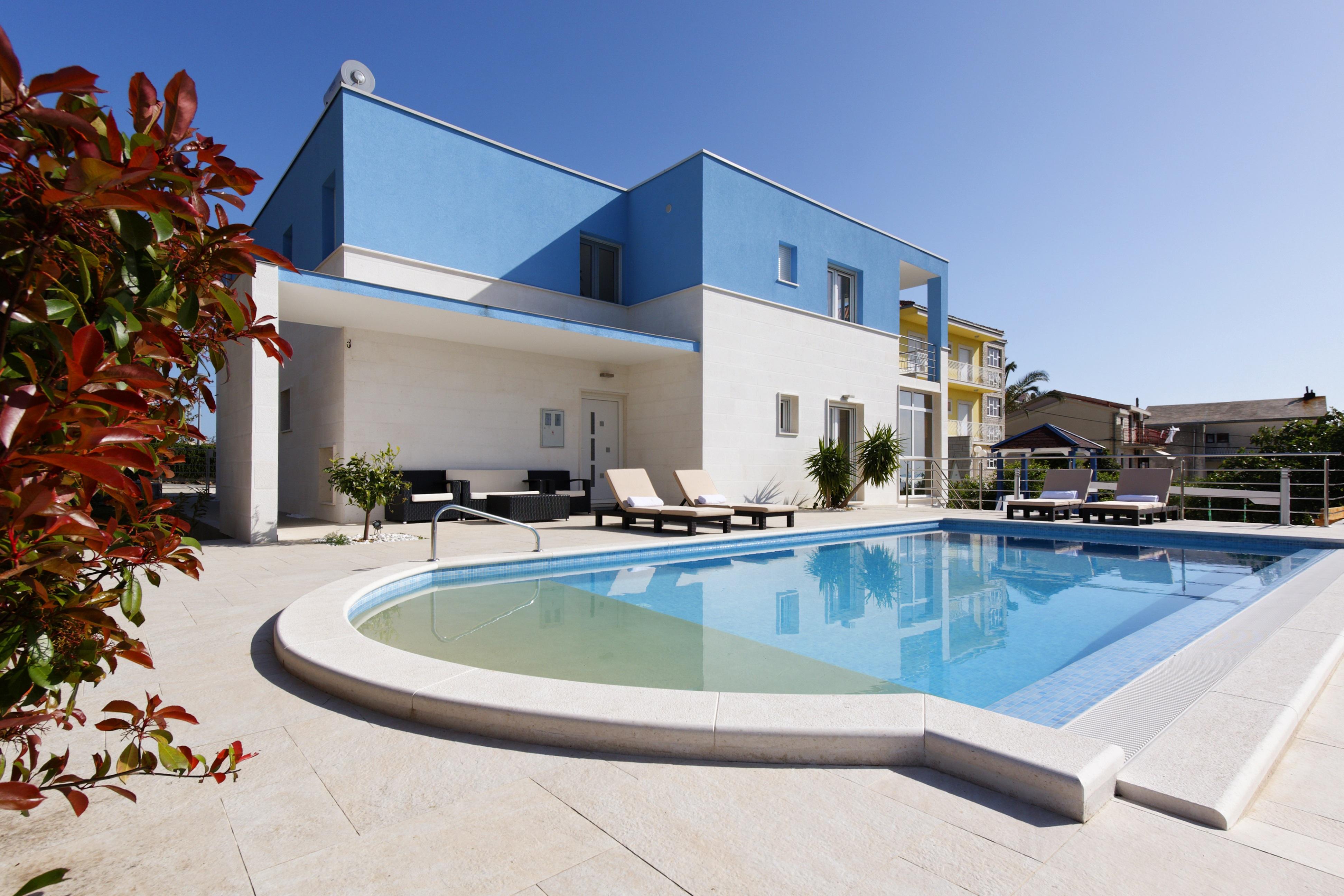 Villa Mermaid Your Croatian Haven With Luxury Pool And Scenic Views Podstrana Dış mekan fotoğraf